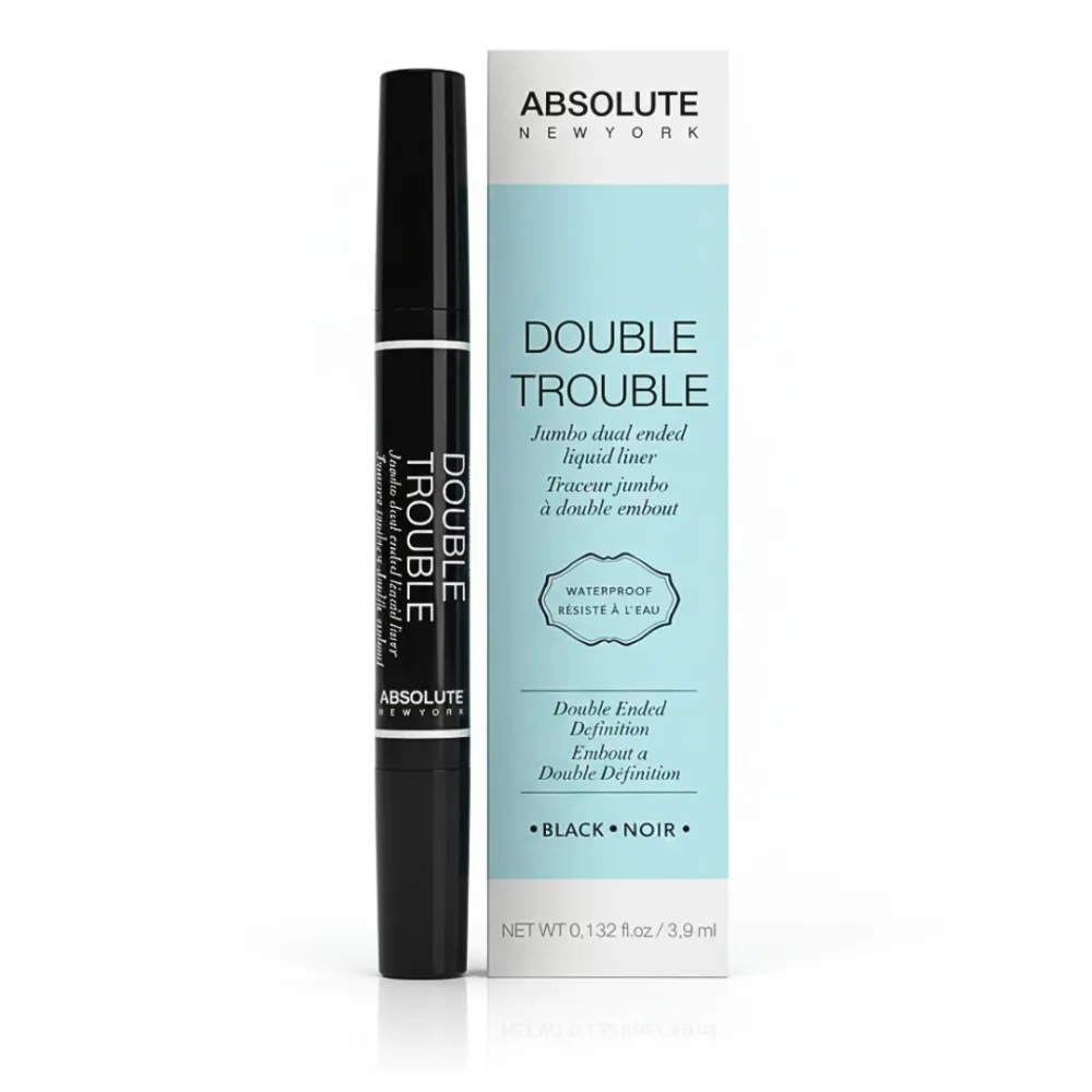 Liquid Liner Double Trouble Absolute New York, eyeliner liquide double embout