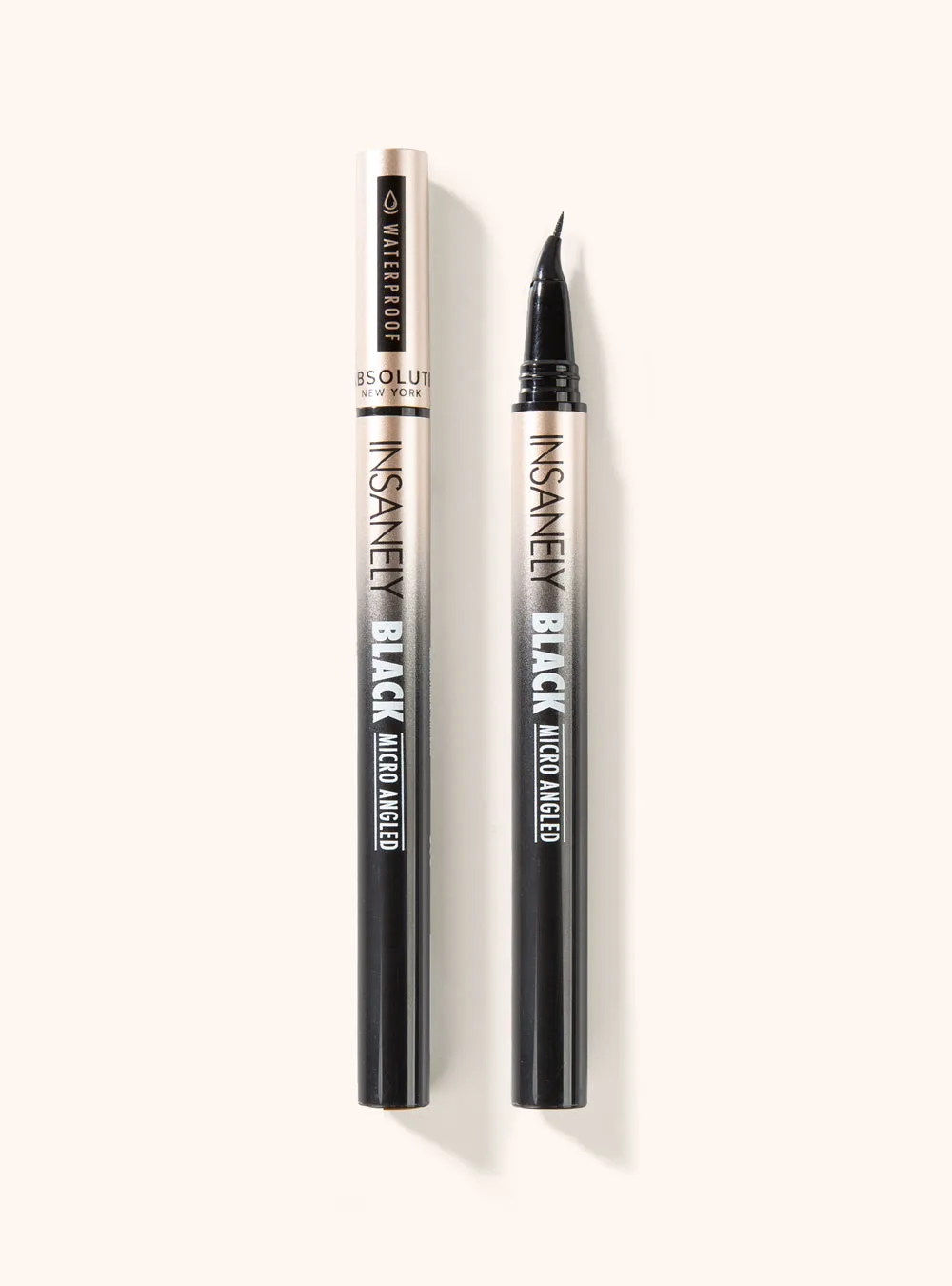 Insanely Black Micro Angled Tip Eyeliner Absolute New York, eyeliner à pointe coudée
