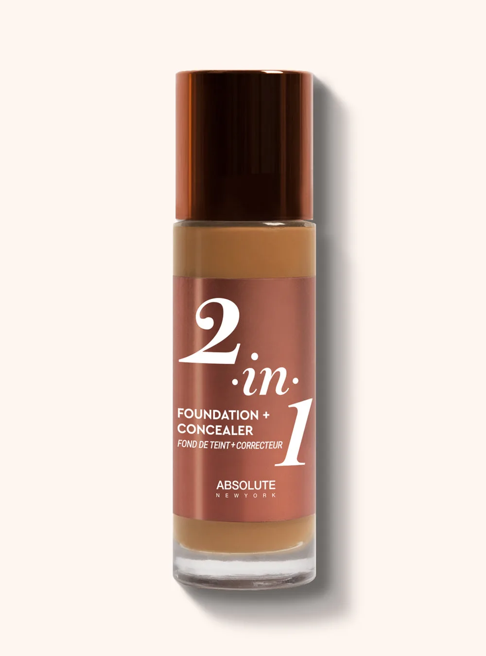 2-in-1 Foundation Concealer Absolute New York, fond de teint et correcteur