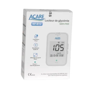 Acare Lecteur de glycémie KF-B12, boîte vendue au Maroc sur uPara
