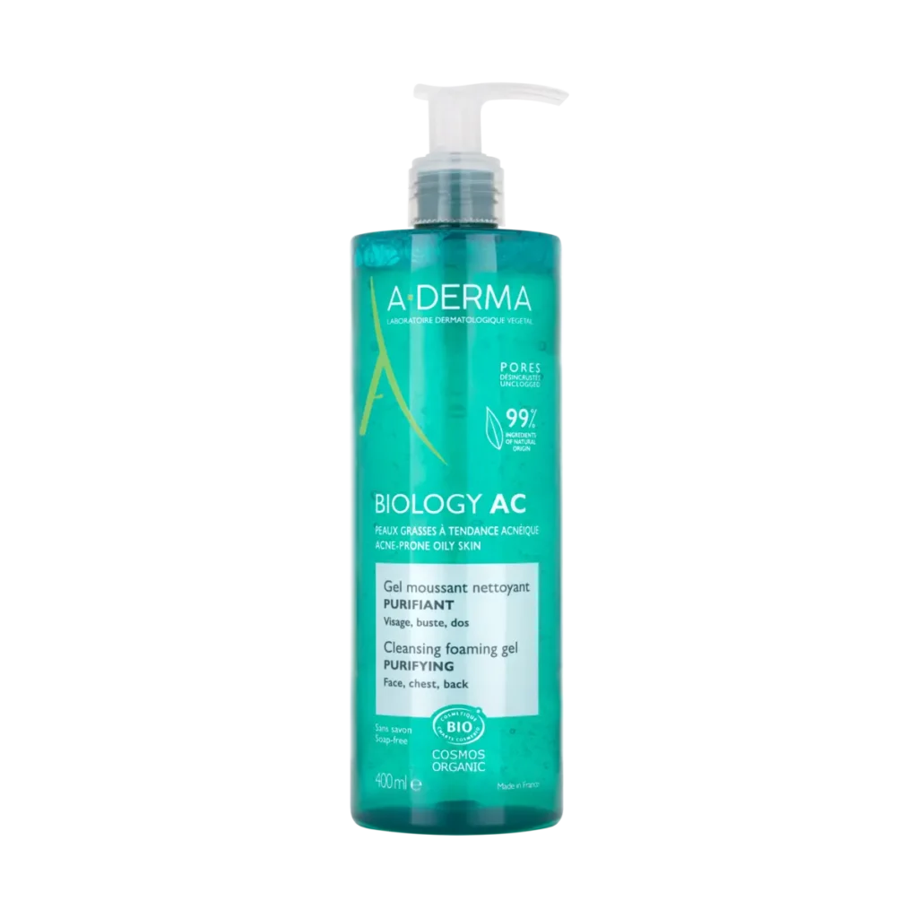 Biology AC Gel Moussant Purifiant 200ml d’A-Derma, vendu sur uPara au Maroc