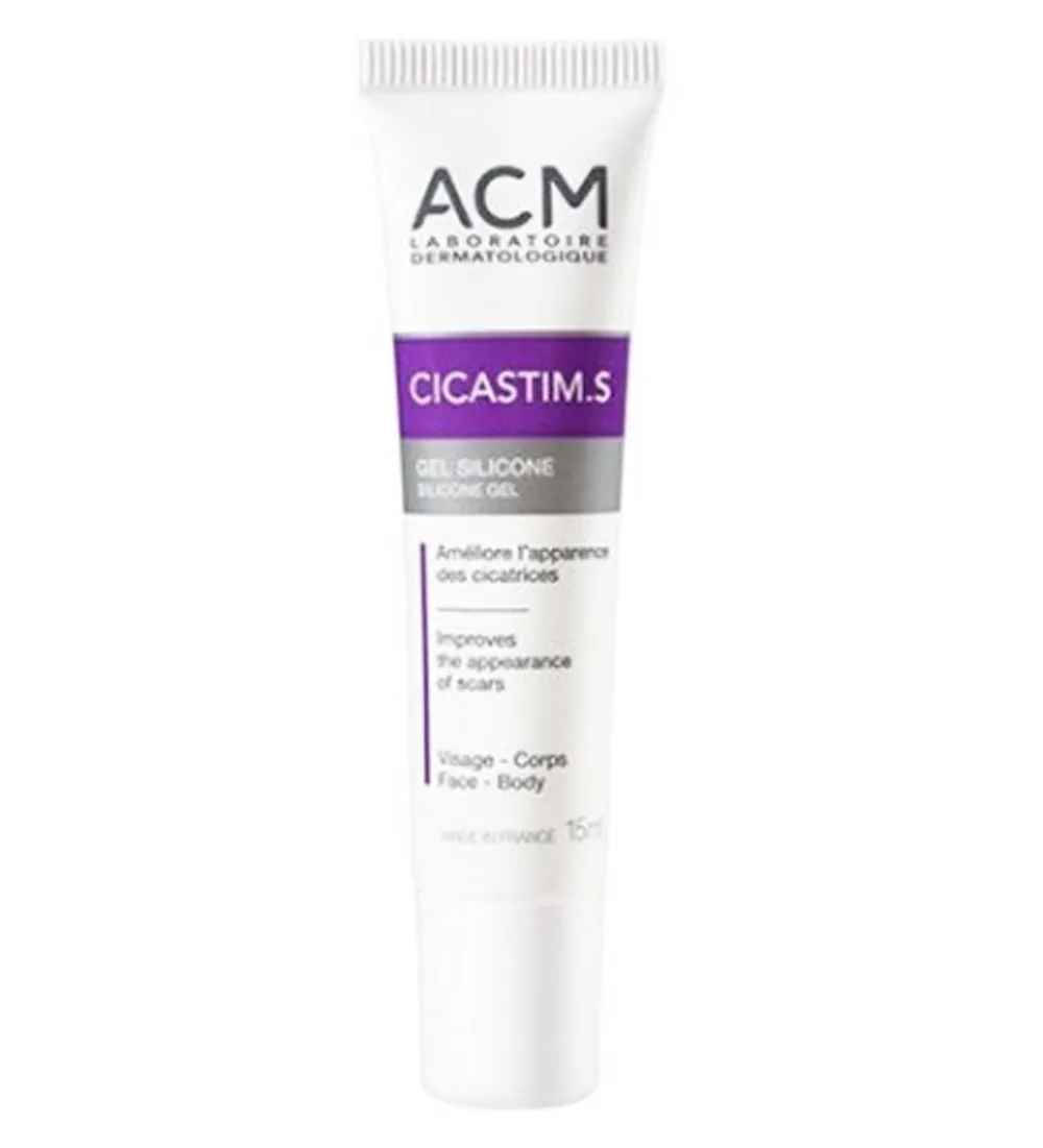 Tube de cicastim s gel silicone ACM 15 ml pour cicatrices, disponible sur uPara Maroc