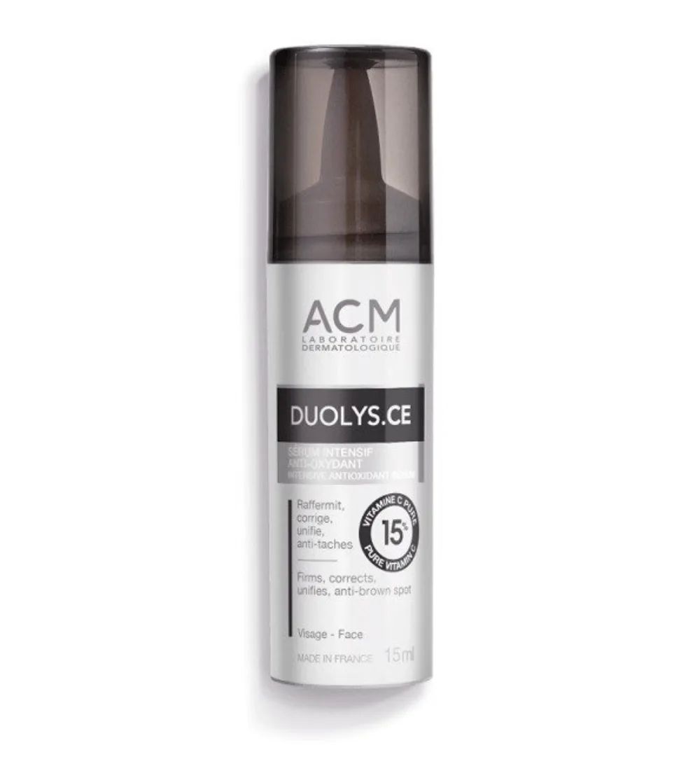 Flacon du duolys ce serum serum ACM, sérum intensif anti-oxydant, disponible sur uPara Maroc