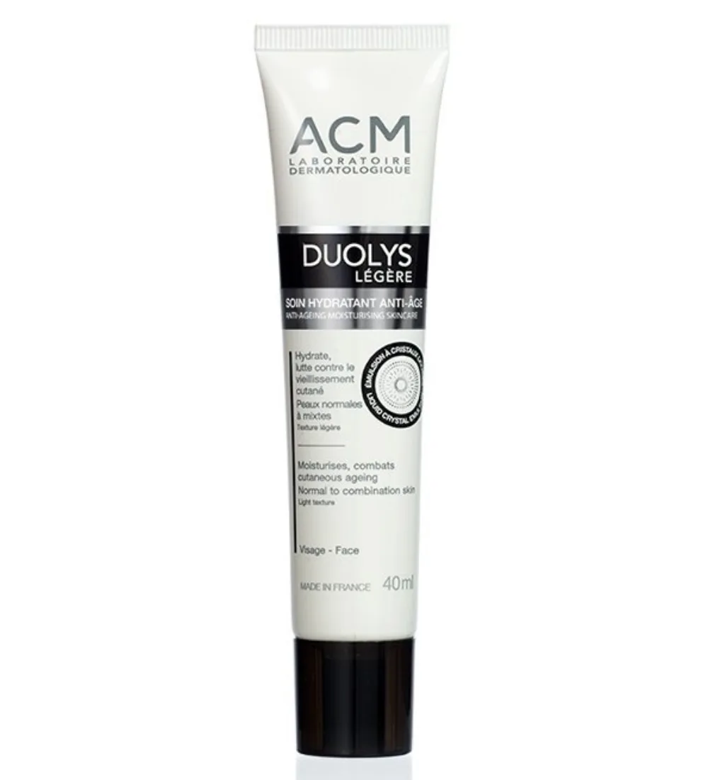Le duolys legere ACM 40 ml, soin hydratant anti-âge pour peaux normales à mixtes, disponible sur uPara Maroc