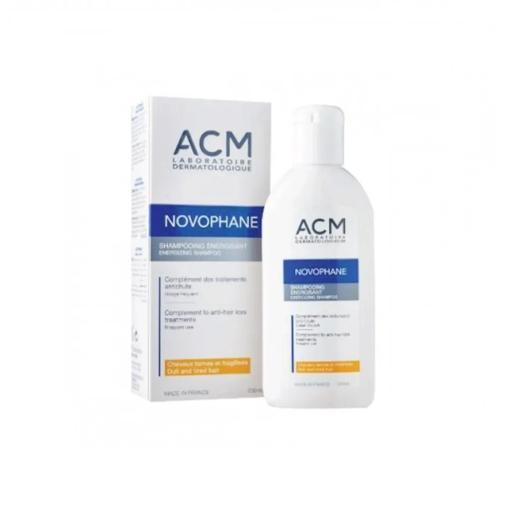 ACM Novophane Shampooing énergisant – 200 ml, chute de cheveux : produits & traitements, disponible sur uPara Maroc