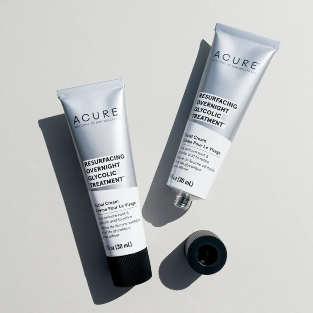Acure Resurfacing Overnight Glycolic Treatment, soin spécifique, disponible sur uPara Maroc