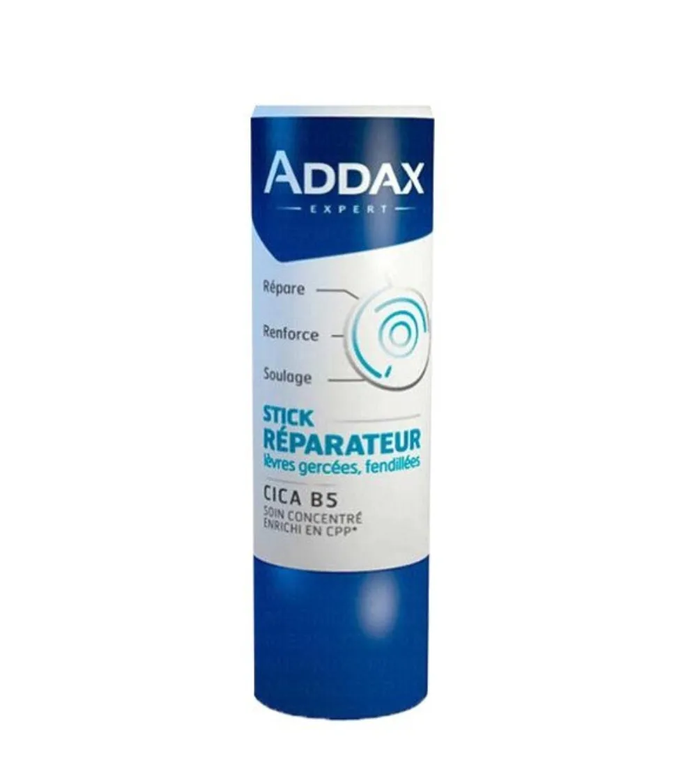 Addax cica b5 stick reparateur pour lèvres gercées, disponible sur uPara Maroc