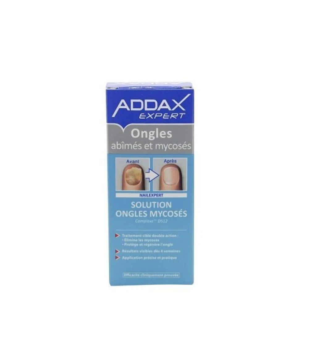 Addax expert solution ongles mycoses, soin local pour ongle atteint de mycose unguéale, disponible sur uPara Maroc