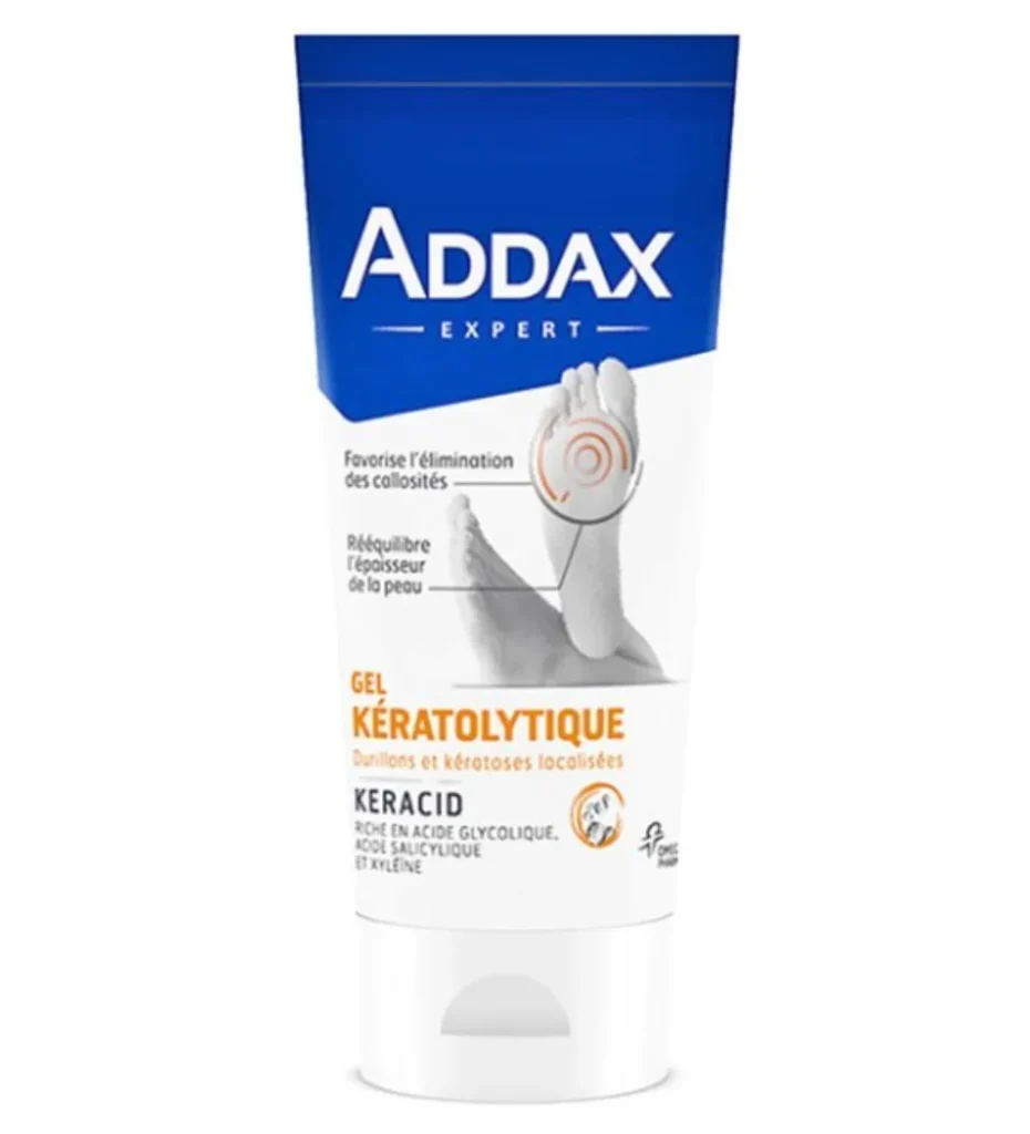 Addax Keracid crème kératolytique pieds – 50 ml, réparation pieds, disponible sur uPara Maroc