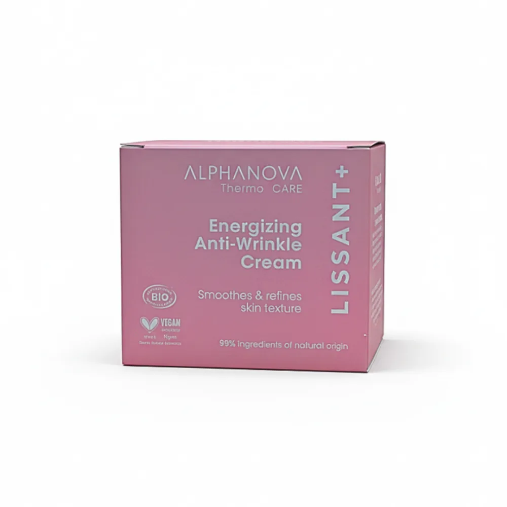 creme anti rides energisante Alphanova Lissant+ 50 ml, pot de soin visage disponible sur uPara Maroc