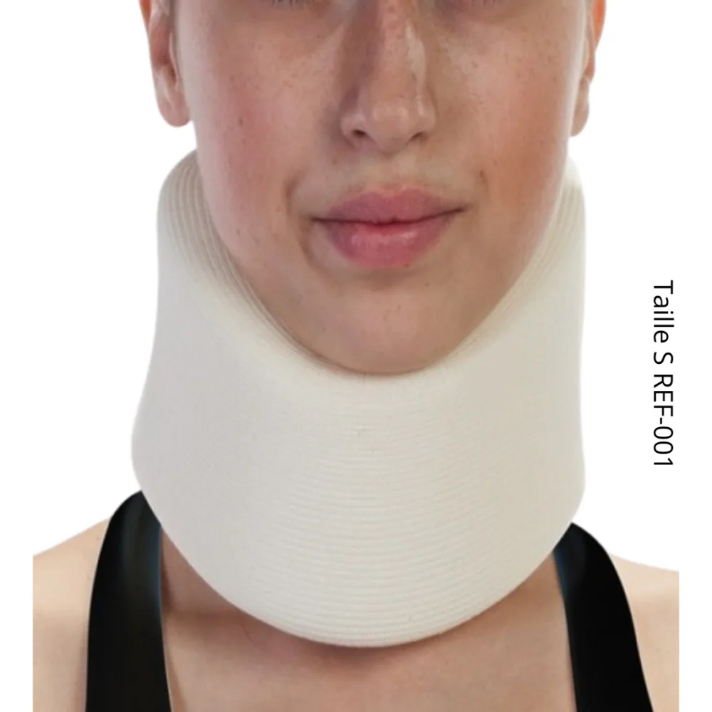 Collier cervical mousse blanc Annafix taille Small, orthèse de maintien souple pour la nuque, disponible sur uPara Maroc