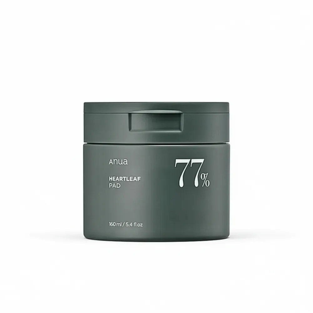 Pot de heartleaf 77 clear pad Anua, disques exfoliants pour le visage, disponible sur uPara Maroc