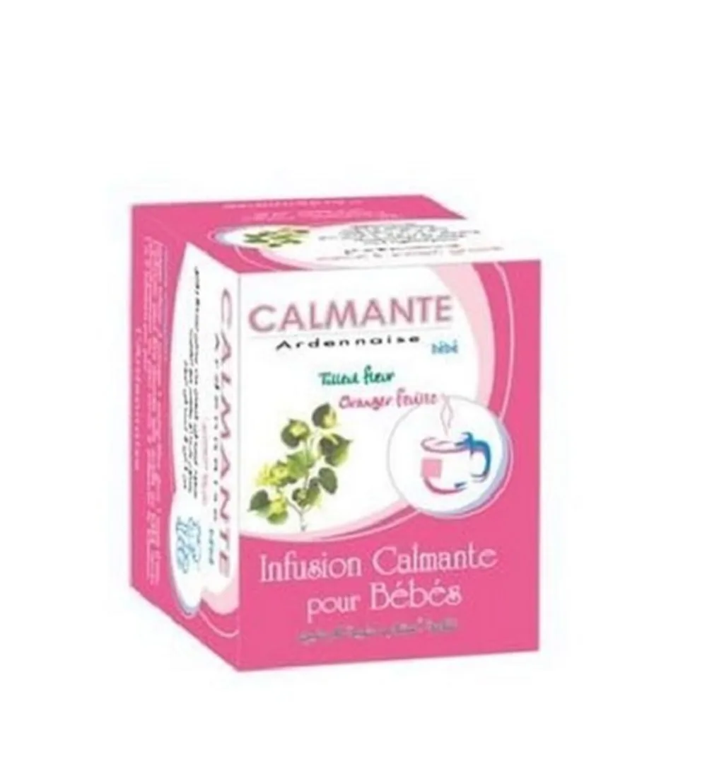 Boîte Ardennaise calmante bebe 12 tisanes, infusion de plantes pour nourrisson, disponible sur uPara Maroc