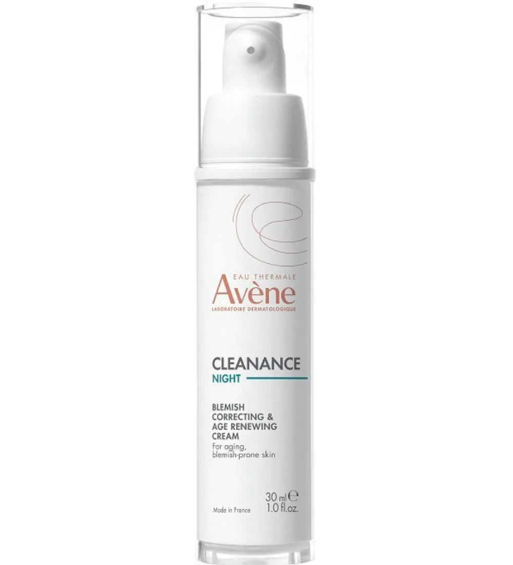 Flacon d'eau thermale avene cleanance WOMEN Soin Nuit Lissant 30 ml disponible sur uPara Maroc