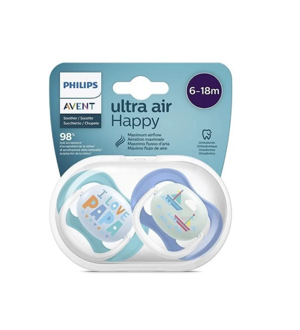 Avent sucette ultra air 6-18 mois pour garçon, disponible sur uPara Maroc