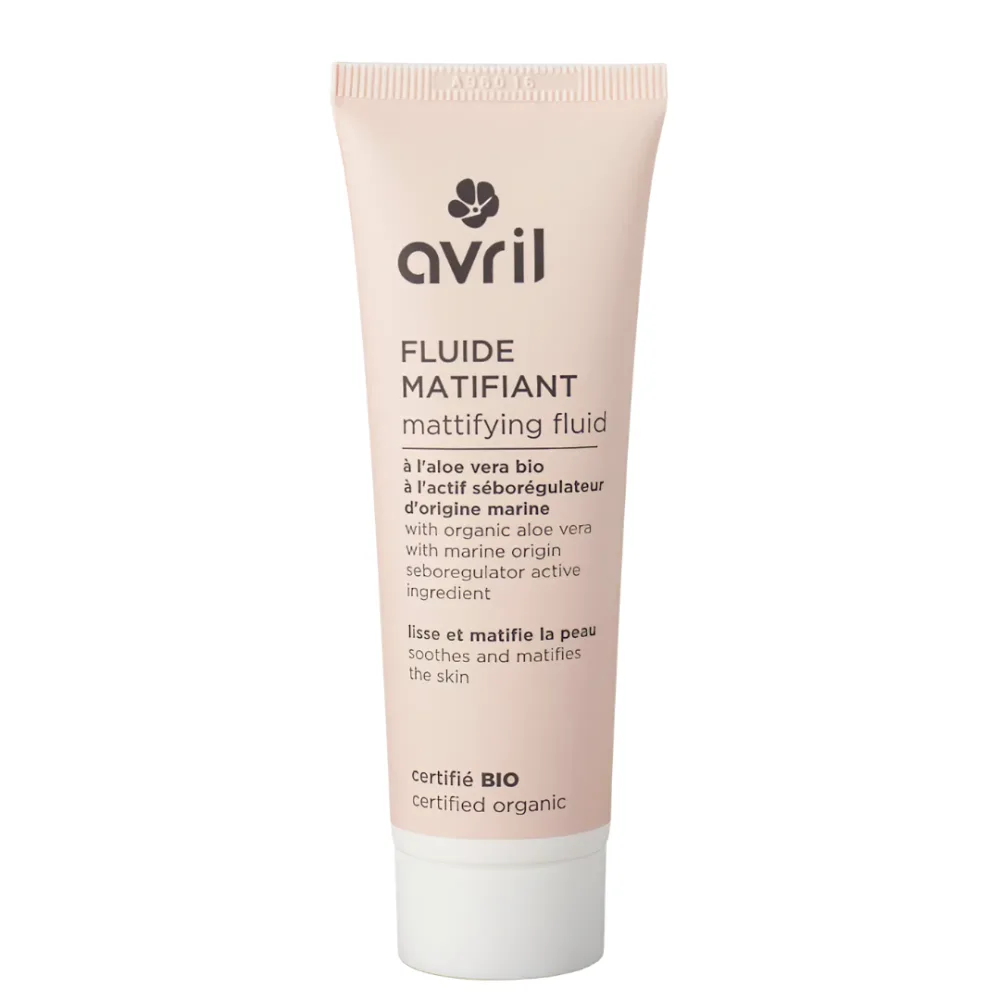 fluide matifiant Avril 50 ml, soin visage pour peaux grasses et mixtes disponible sur uPara Maroc