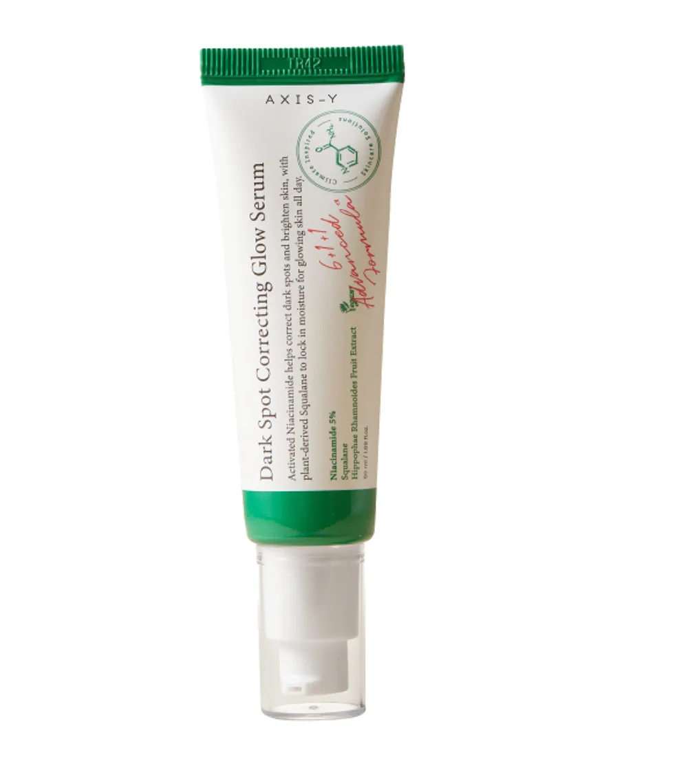 Sérum Axis-Y dark spot correcting glow 50 ml pour taches brunes et marques du visage, disponible sur uPara Maroc