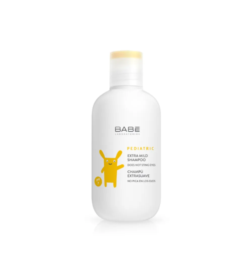 Flacon Babé extra mild shampoo pediatric 200 ml, shampooing ultra-doux pour bébé, disponible sur uPara Maroc
