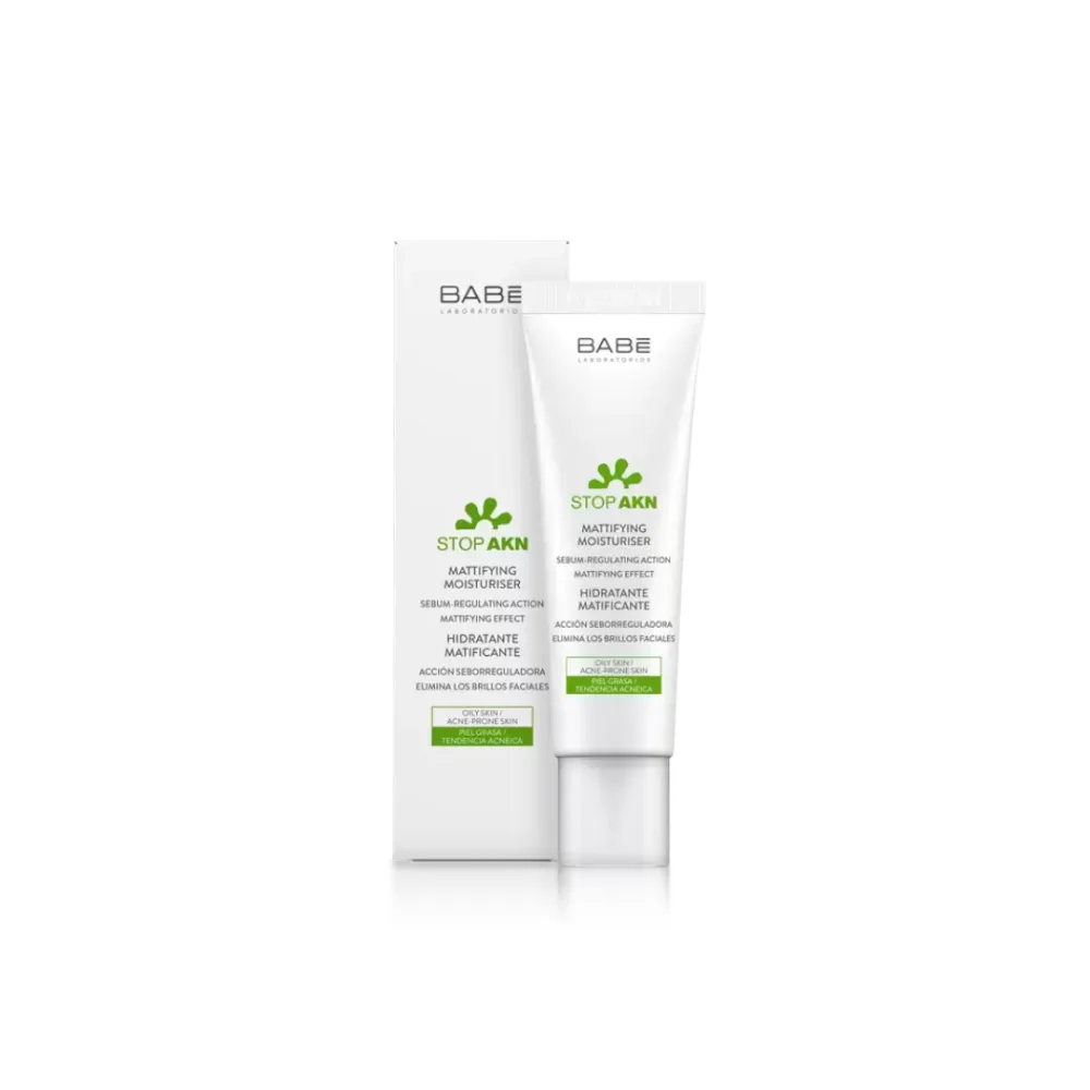 Babé Stop AKN 50 ml, stop akn soin matifiante pour peaux grasses et à tendance acnéique, disponible sur uPara Maroc