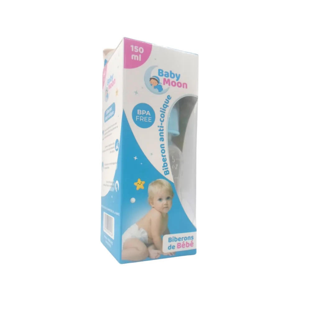 Baby Moon Biberon Anti-Colique 150ml, biberons et tétines, disponible sur uPara Maroc