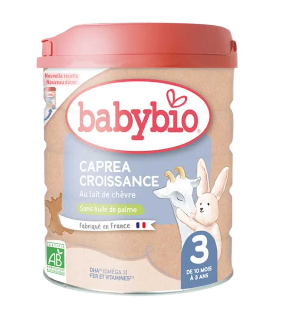 BABYBIO CAPREA 3 DE 10 MOIS A 3 ANS, alimentation bébé, disponible sur uPara Maroc