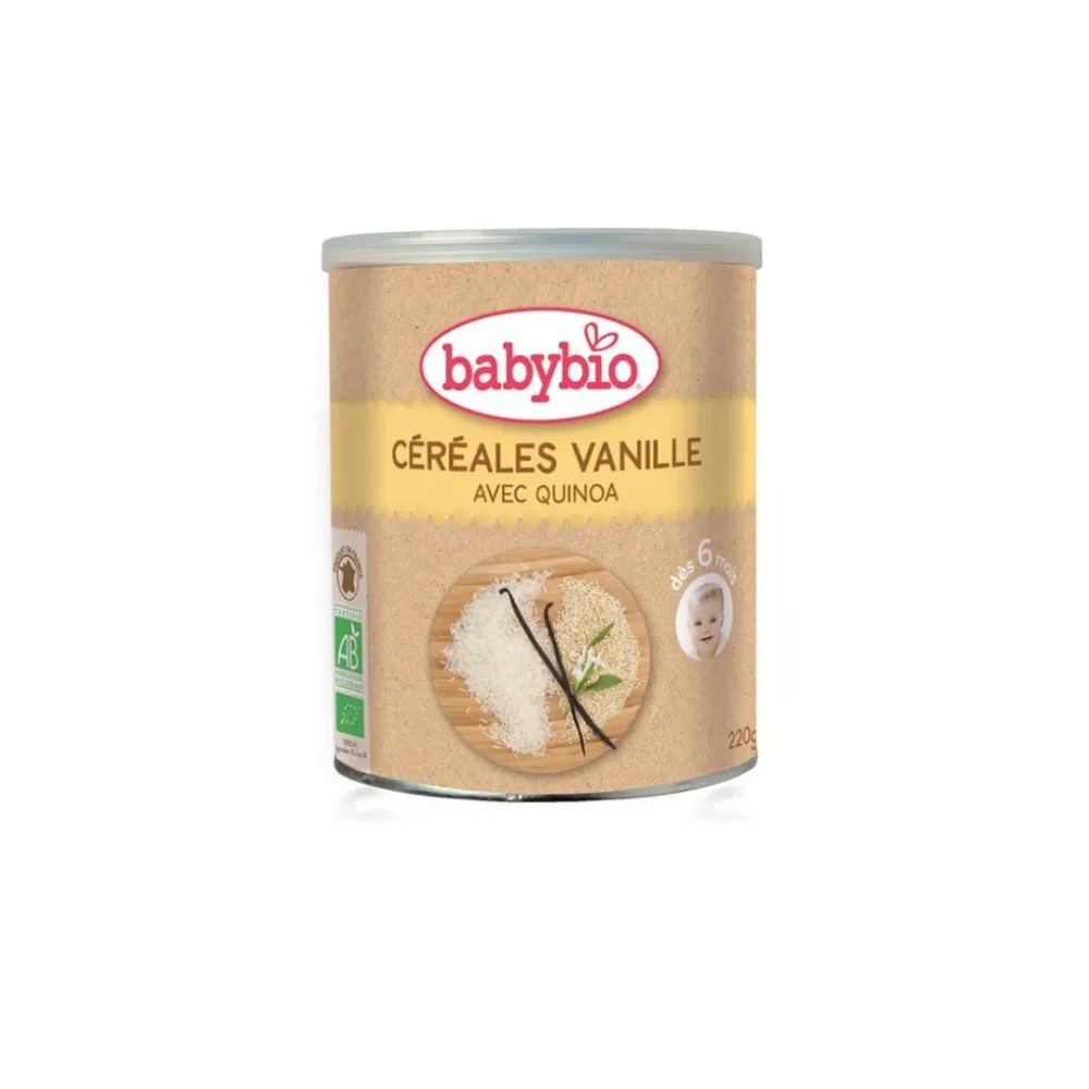 BABYBIO CEREALES VANILLE 220G, produits pour bébé, disponible sur uPara Maroc