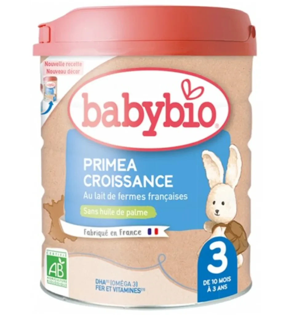 BABYBIO Lait 3ème âge Boîtes Lait infantile 800g Primea 3 Croissance 800G, alimentation bébé, disponible sur uPara Maroc