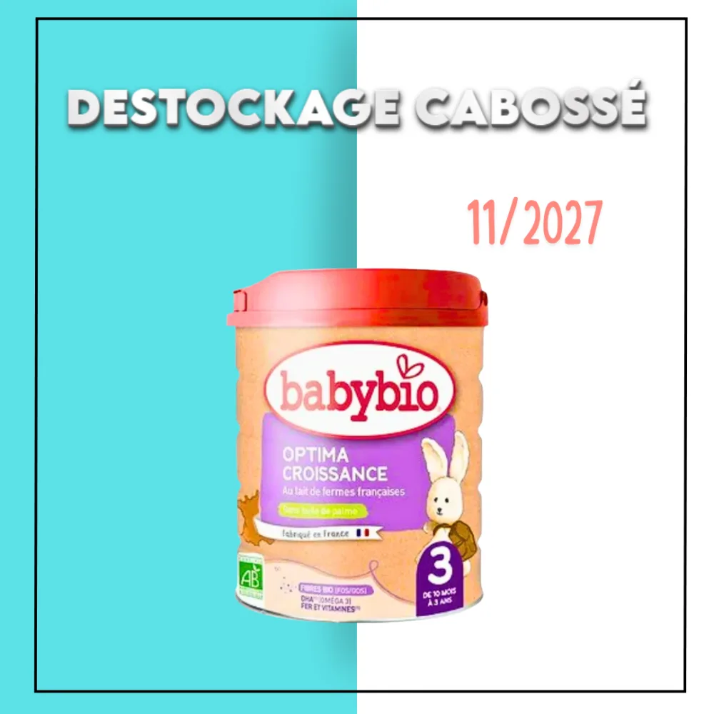 Babybio Optima 3 800g – DESTOCKAGE CABOSSE, alimentation bébé, disponible sur uPara Maroc