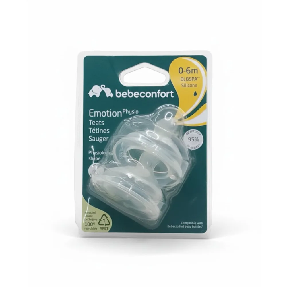 Bebe Confort 2 Tetines Emotion Physio M +6m, biberons et tétines, disponible sur uPara Maroc