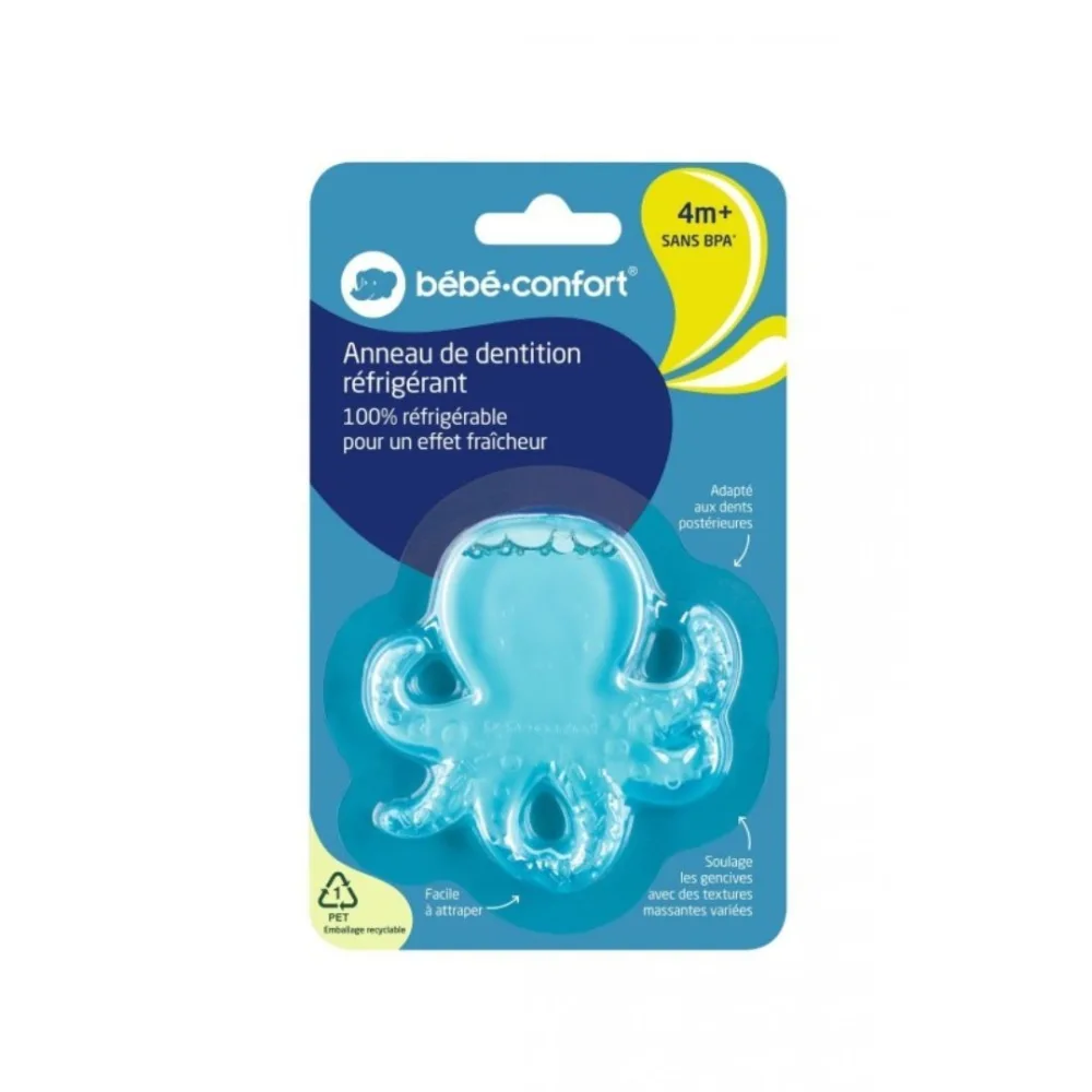 Anneau dentition bleu mois Bébé Confort pour bébé dès 4 mois, disponible sur uPara Maroc