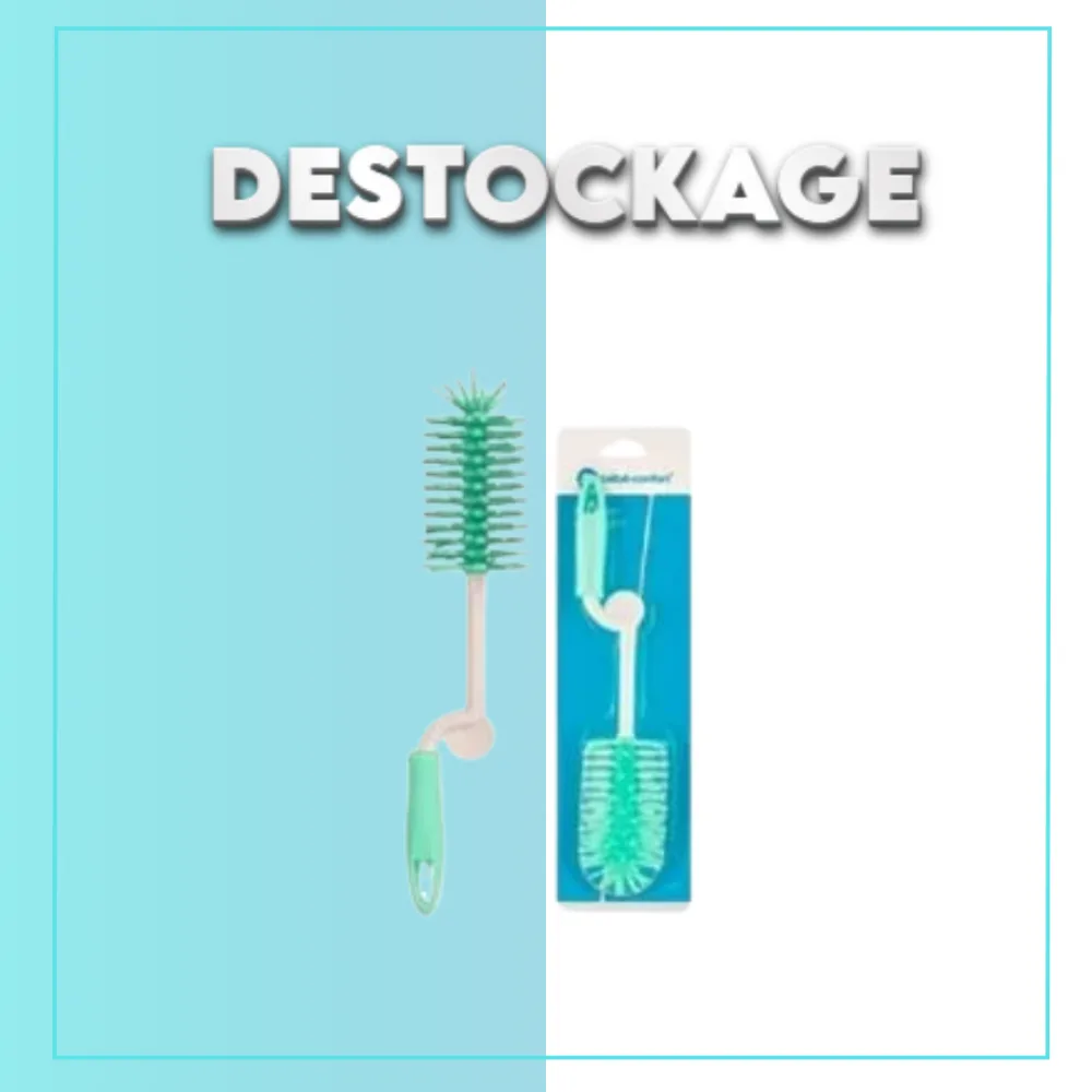 Brosse de lavage goupillon silicone Bébé Confort pour biberons et tétines, disponible sur uPara Maroc