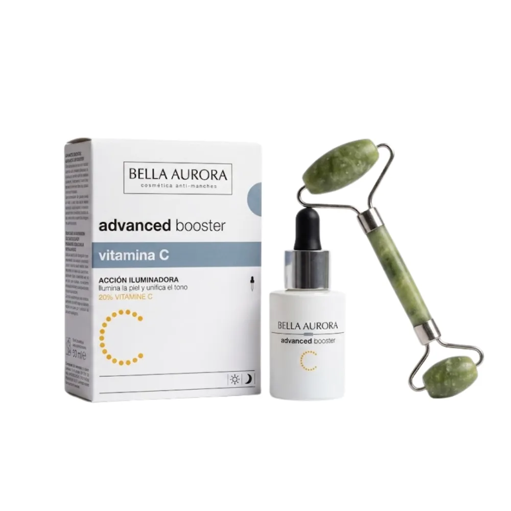 Bella Aurora Advanced Booster Vitamine C 30ml+Roller de Massage, sérums, disponible sur uPara Maroc