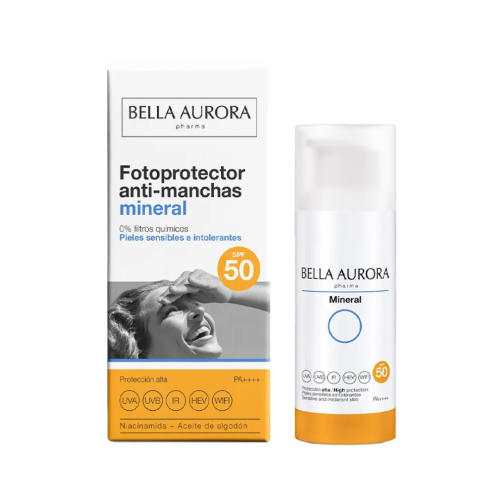 Bella Aurora Ecran solaire mineral spf50 50ml, soins du corps, disponible sur uPara Maroc