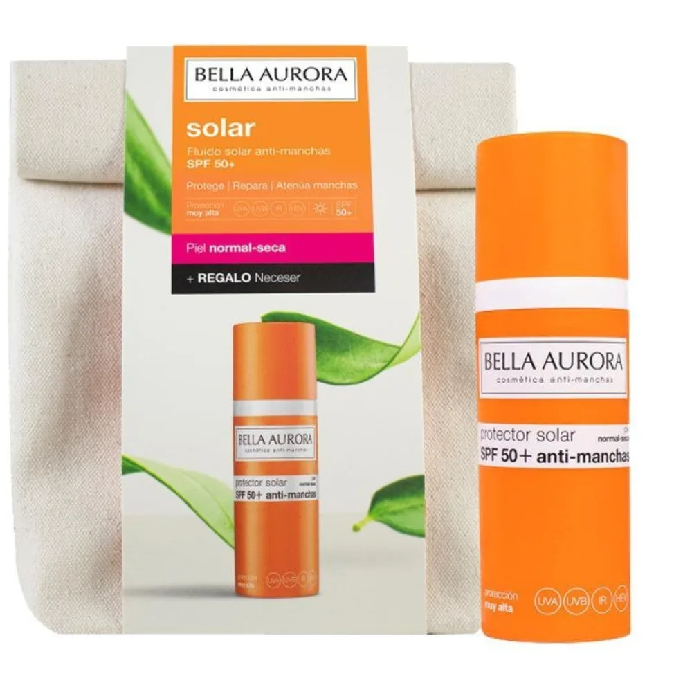 Bella aurora gel creme solaire SPF 50+ normal à seches 50ml + Trousse, crèmes solaires & après soleil, disponible sur uPara Maroc