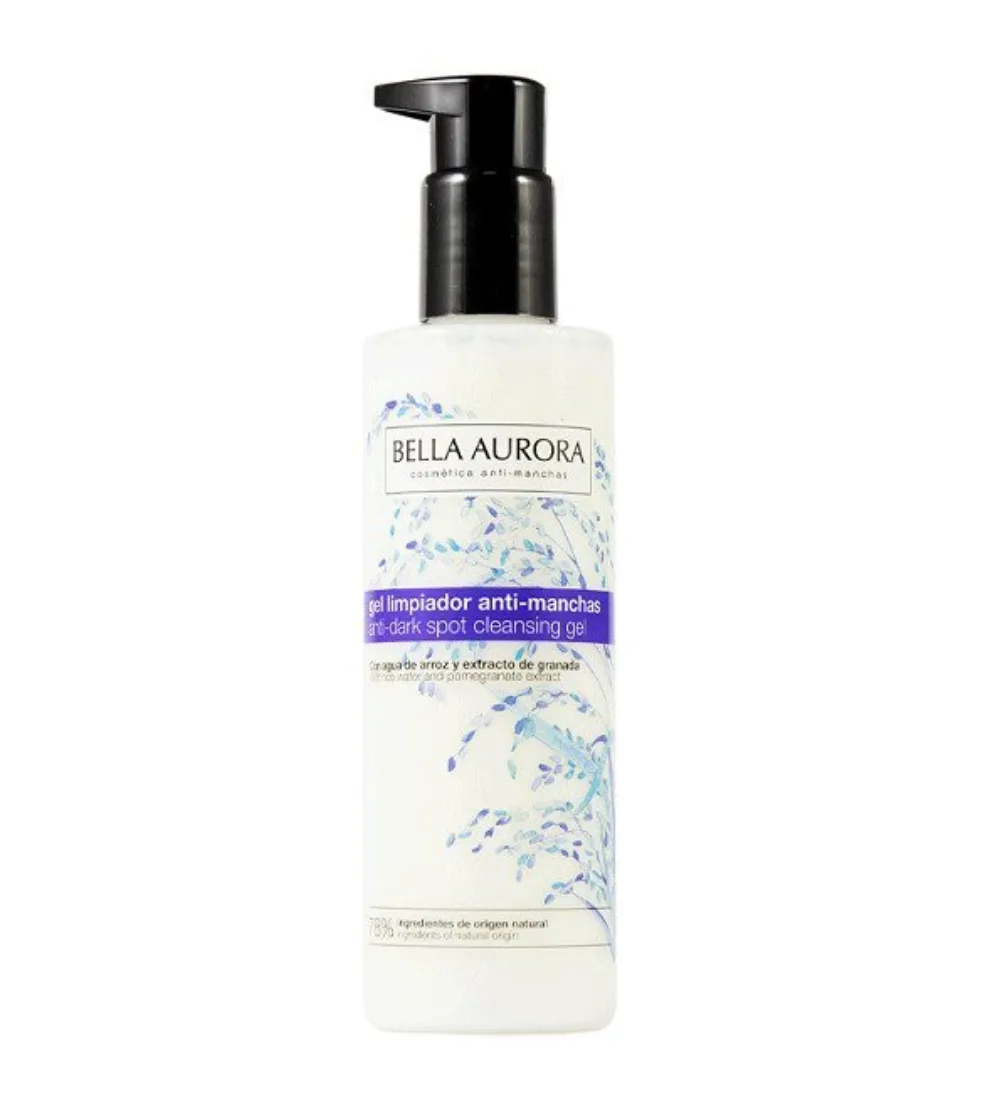 Gel nettoyant anti taches Bella Aurora 200 ml, soin lavant visage disponible sur uPara Maroc