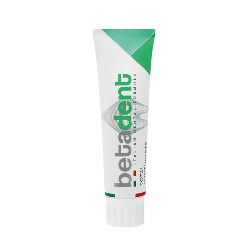 Tube de dentifrice Betadent dent total 100 ml, soin bucco-dentaire complet disponible sur uPara Maroc