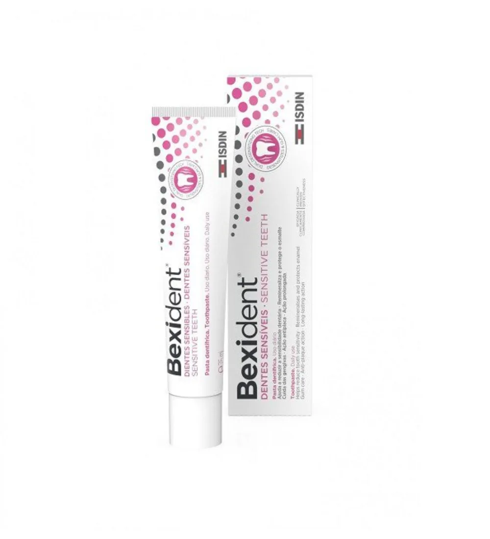 Tube Bexident 75 ml de la gamme dentifrices dents sensibles disponible sur uPara Maroc