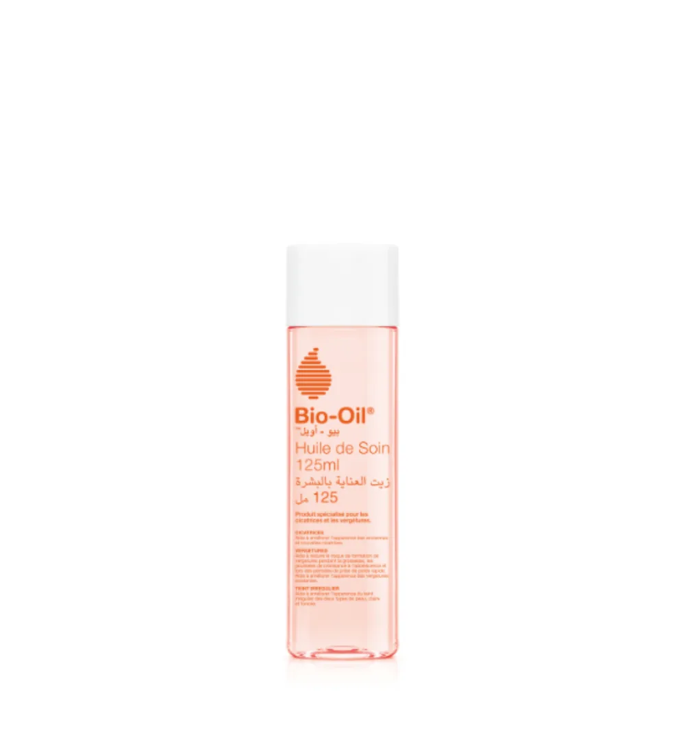 Flacon Bio-Oil 125 ml, huile anti vergetures pour le corps, disponible sur uPara Maroc