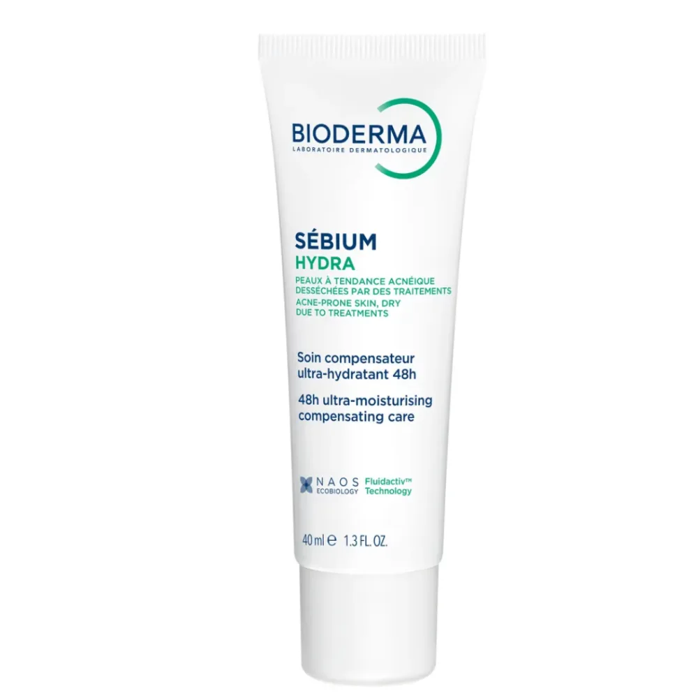 Crème sebium hydra Bioderma 40 ml pour peau grasse asséchée, disponible sur uPara Maroc