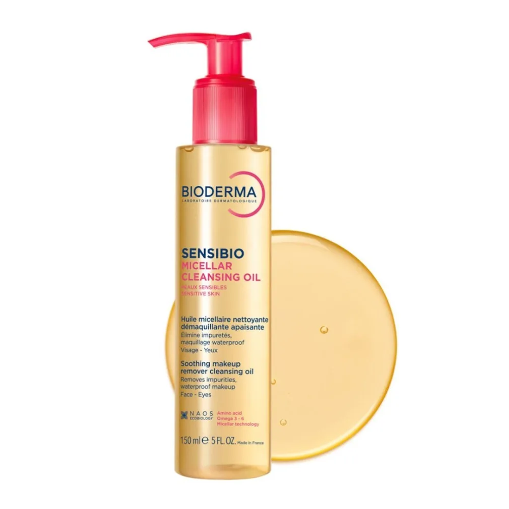 BIODERMA Sensibio Huile Micellaire 150ml, nettoyant visage, disponible sur uPara Maroc