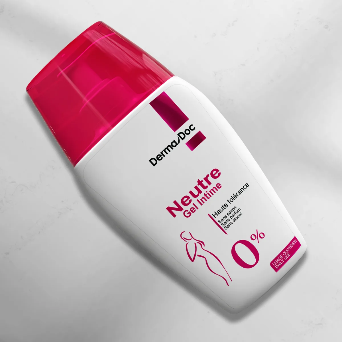 Flacon du gel intime neutre DermaDoc 250 ml